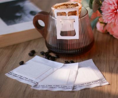 中国 Disposable Ear Drip Coffee Food Bag Drip Cup Hanging Coffee Filter Bags 販売のため