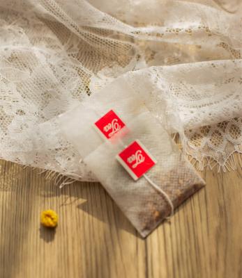 China Good Quality Non Woven Food PLA Tea Bag Triangle With Tag And String for sale