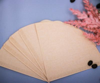 China Food Japan Paper Material V-shaped Paper Filter For Powder Coffee And Tea for sale