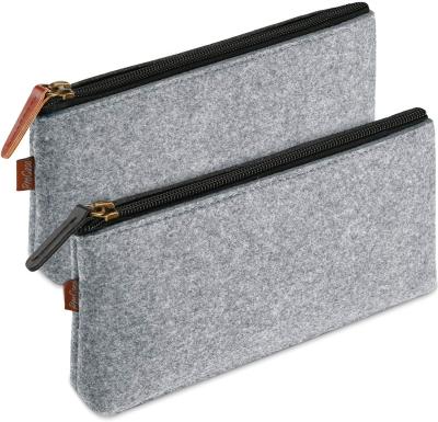 China High Quality Eco Friendly Environmentally Friendly Felt Zipper Wallet Pouch Felt Pen Bags for sale