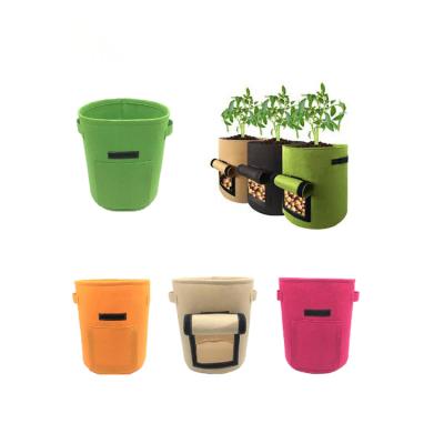 China Daily Store Colorful Decorative Planting Pot Cloth Vegetable Plant Plant Grow Bag for sale