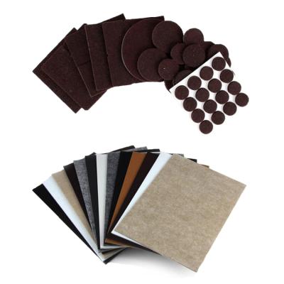 China 100% Polyester Felt Self Adhesive Floor Protector Furniture Protector Chair Leg Pads Felt Protection for sale