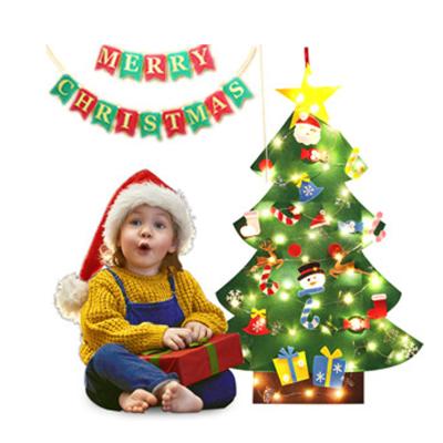 China Wholesale Christmas Decoration China Kids Gifts DIY Funny Decoration Felt Christmas Tree for sale