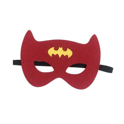 China Eco-Friendly And Durable Birthday Gifts Reusable Felt Mask Felt Superhero Party Mask Kids Felt Black Panther Mask for sale