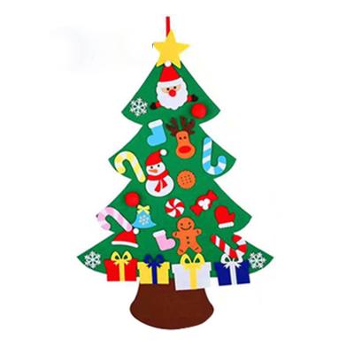 China Christmas Trendy DIY Decoration Felt Party Decorations Hanging Christmas Tree Ornaments for sale