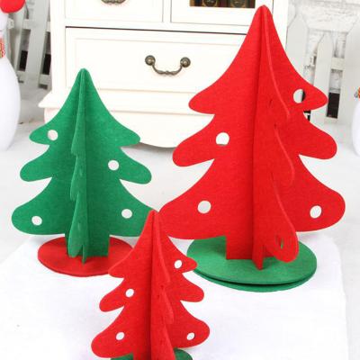 China Christmas Decoration Decorations Ornaments Artificial Christmas Tree Hanging Diy Kids Felt Christmas Tree for sale