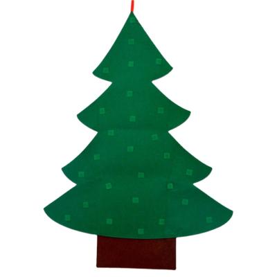 China Christmas Christmas Decoration DIY Gifts Felt Christmas Tree With Ornament Set For Kids for sale