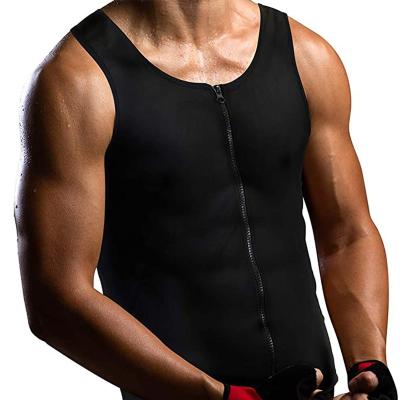 China QUICK DRY Flexible Fitness Weight Loss Clothing Slimming Men Body Shaper Sauna Sweat Effect For Jumpsuit Belly Shaper Vest for sale