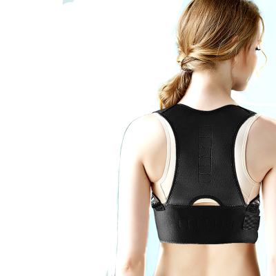 China Neoprene Back Straps Posture Protection Professional Comfortable Adjustable Spine Back Support for sale