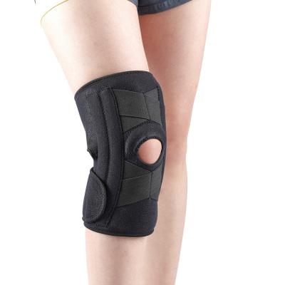 China Custom Breathable Neoprene Orthopedic Immobilizer Open Patella Knee Brace Heavy Support Sports Brace Adjustable For Knee Pain for sale