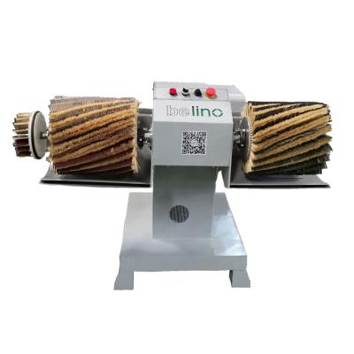 China Building Material Shops Manual Brush Double Main Roller Sanding Machine For Curved Wood for sale