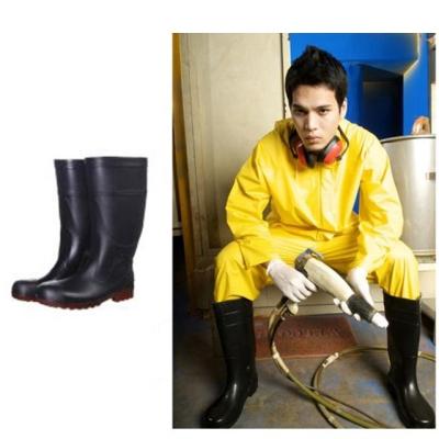 China Corrosion Proof Work Wear Waterproof Anti-Corrosion Boots With 100% PVC for sale