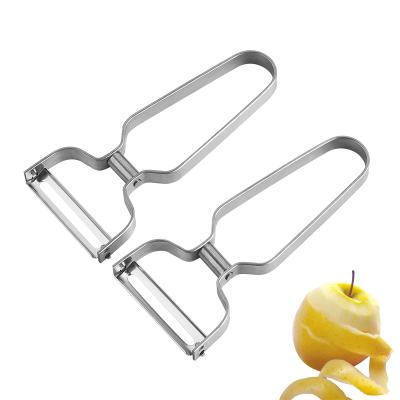 China Viable Low Price China Wholesale Stainless Steel Fruit Peeler Customized Logo Vegetable Peelers for sale