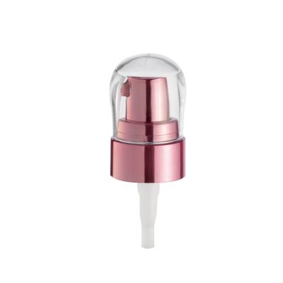 China Non Spill Aluminum 22Mm Rose Gold Lotion Treatment Pump For Shampoo Bottle for sale