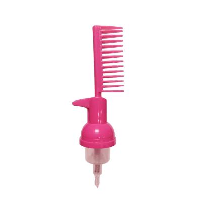 China Non Puddle Makers Customized 30mm Plastic Hair Comb Foam Pump for sale