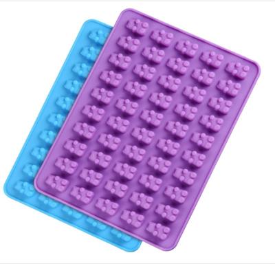 China Viable Gummy Bear Jelly Candy Molds Silicone Chocolate Molds Food Grade Silicone for sale