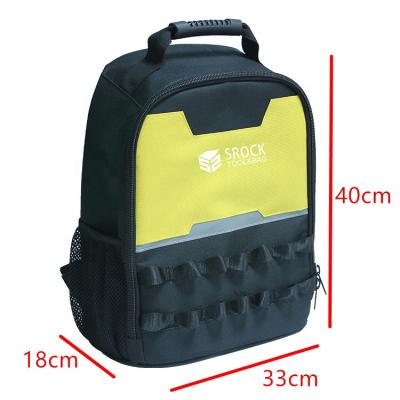 China 600D Polyester & 1680D Electrician Backpack Tool Storage Bag Large Capacity Computer Repair Outdoor Tool Bag for sale