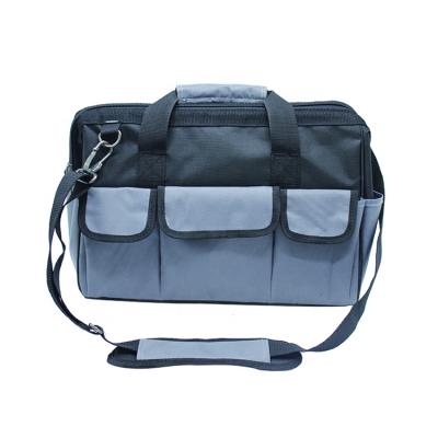 China tarpaulin power tool kit tool bag set large capacity canvas tool bag with zipper 20kg for sale