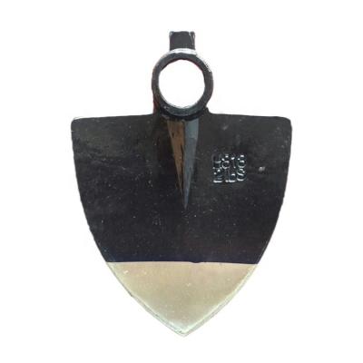 China Cultivating Digging Hoe Professional Heavy Duty Garden Cultivating Shovel Shaped DIY Tools Wide Steel Triangular Digging Hoe Head for sale