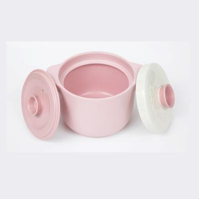 China Wholesale Ceramic Commercial Hot Kitchen Rounded Soup Pot Viable Stock Pot Cook Pots With Lid for sale