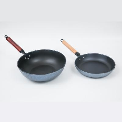 China 2023 Viable Household Non Stick Cook Hot Selling Ceramic Cooking Ware Wok Cookware Set Non for sale