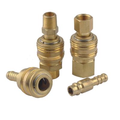 China Building Material Stores Pneumatic Quick Coupler Brass For Pipe Fittings System for sale