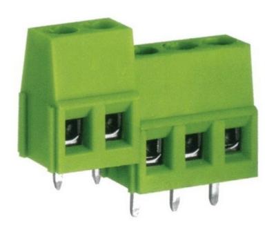 China 3 Way Terminal Block Connector 5.0mm Pitch Green Terminal Block 12~26AWG for sale