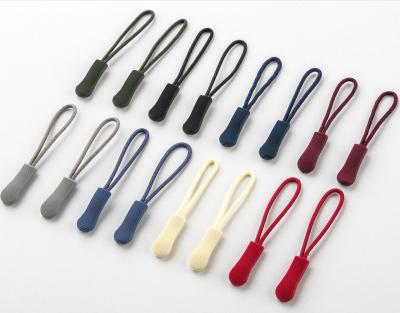 China Cheap And Durable Custom 2022 New Fashion Rubber Zipper Puller Lock Zipper Puller Non Slider for sale