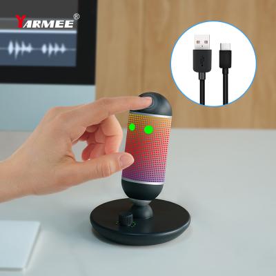 China RGB Desktop Condenser Microphone RGB MIC USB for Game Streaming Podcasts Contract YouTube Discord for sale