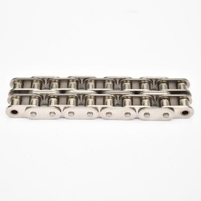 China Short Building Material Stores Stainless Steel Pitch Roller Chain With Straight Side Plate for sale