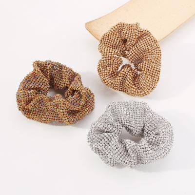 China Hair decoration; Hair Accessories Wholesale 2022 Big Newest Women's Bling Rhinestone Luxury Ladies Scrunchies Hair Ties For Accessories for sale