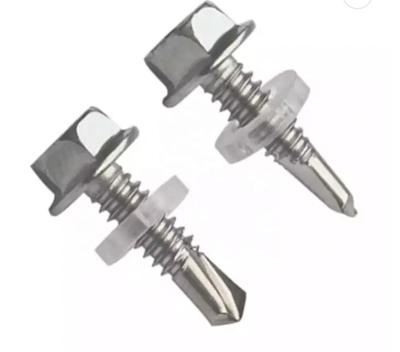 China Stainless steel Easy to install aluminum blind threaded hexagonal self drilling screw A2-70 stainless steel roofing screws for sale