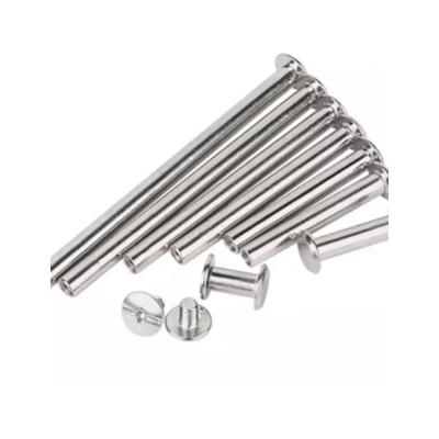 China Carbon Steel Manufacturer Price Stainless Steel Cross Chicago Screws Rivets Binding Book Post Screw for sale