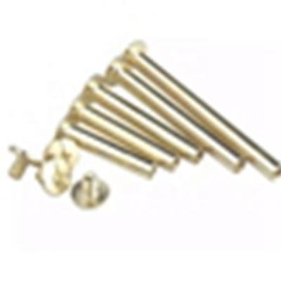 China Carbon Steel Aluminium Stainless brass Solid rivet nut Steel Copper Plating Male And Female Account Book Binding Screw for sale