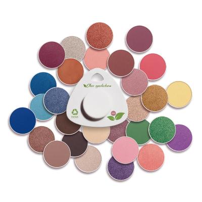 China Eco Eyeshadow DIY Waterproof Eyeshadow Palette Waterproof Long Lasting Beauty Clear Matte Shimmer Eyeshadow Palette for sale