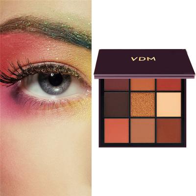 China Waterproof 9 Colors DIY Private Label Eyeshadow Palette High Quality Makeup Pallet Eyeshadow Palettes for sale