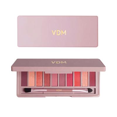 China Waterproof 10 High DIY Colors Private Label Eyeshadow Palette Dye Makeup Pallet Eyeshadow Palettes for sale