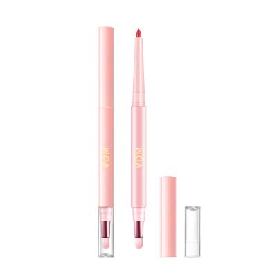 China Longsmch Waterproof Long Lasting Lipstick 2 In 1 Lip Liner Pencil+ Lip Brush for sale