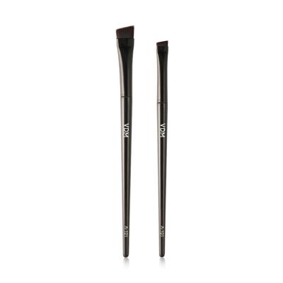 China professional logo skin-friendly Bent Angled Eyeliner Brush ultra good Bent Tip Eyeliner Brush Single Bent Thin Eyeliner Brush Custom for sale