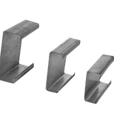 China Mild Galvanized Construction Stainless Steel U Channel For Frameless Glass for sale