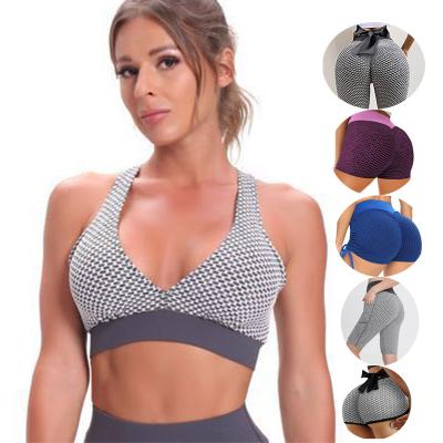 China Breathable Wholesale Custom Size Sports Women Solid Color High Logo Workout Butt Fitness Tank Running Top Yoga Sports Crac! crack! invest the bra for sale