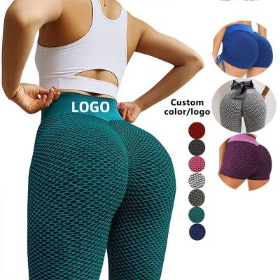 China Breathable Workout Running Gym Butt Crac! crack! TIK Tok Yoga Leggings Ruched High Waisted Anti Cellulite Tummy Control Lift Yoga Shorts Pants for sale