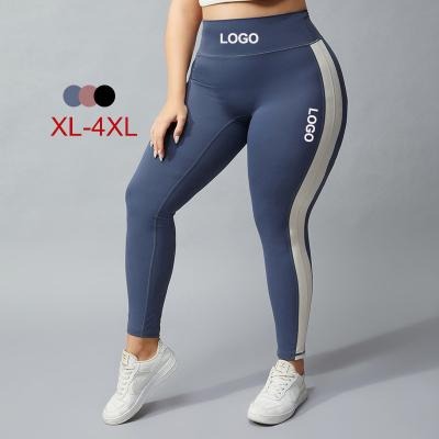 China XL-4XL Plus Size Women Sportswear Breathable Yoga Pants Plus Size Women Large Size Workout Wear High Waist Fitness Gym Yoga Gaiters for sale