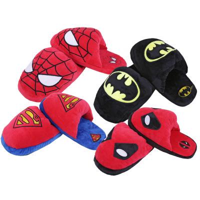 China Cute Anti-slippery Cartoon Winter Men's and Women's Plush Cotton Warm Slippers for sale