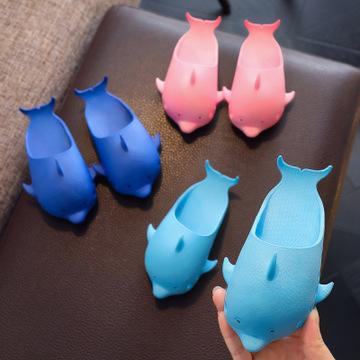 China New Summer Dolphin Boys and Girls Anti-odor Non-slip Slippers Bathroom Children's Beach Outdoor Slippers for sale