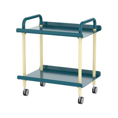 China Living Room Multi-Functional 3 Tier Home Office Trolley Storage Rolling Cart Utility Organizer with Lockable Handle Wheels for sale