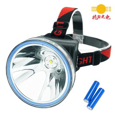 China 4 Modes Dimmable LED Head Lamp Big Head Camping and ABS Lithium Battery Bright Waterproof Zoom Rechargeable Head Lamp for sale