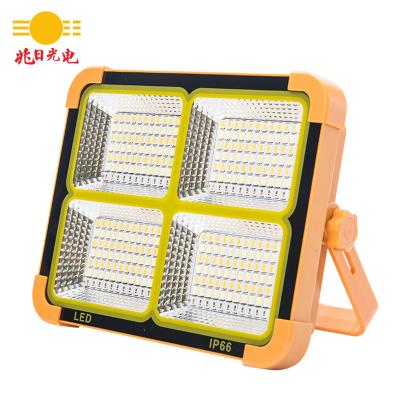 China Wholesale Waterproof Durable Ip65 Portable Fishing Camping Working 50w 100w Outdoor Camping New Design Integrated Solar Led Spotlight for sale