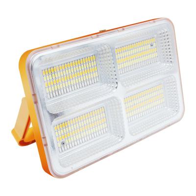 China Outdoor Portable Solar Rechargeable Flood Lamp 100w Work Camping Emergency Work Light Safety Camping Flood Light for sale