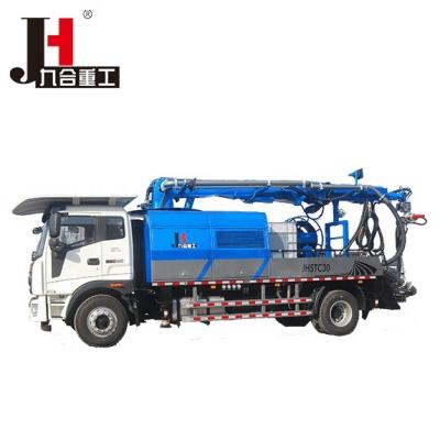 China Tunnel Spray Concrete Spraying Concrete In Tunnel Truck JHSTC30 Mounted Wet Gunite Shotcrete Concrete Spraying Machine For Tunnel Subway Slope Maintenance for sale